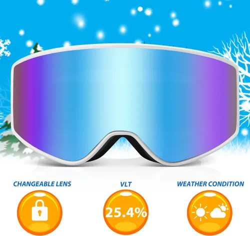 Miniatura 3 de EXP VISION Gafas de Esquí/Snowboard Parent-child Gafas de Nieve Sobre Gafas para Hombres, Mujeres, Adolescentes y Niños Gafas de esquí