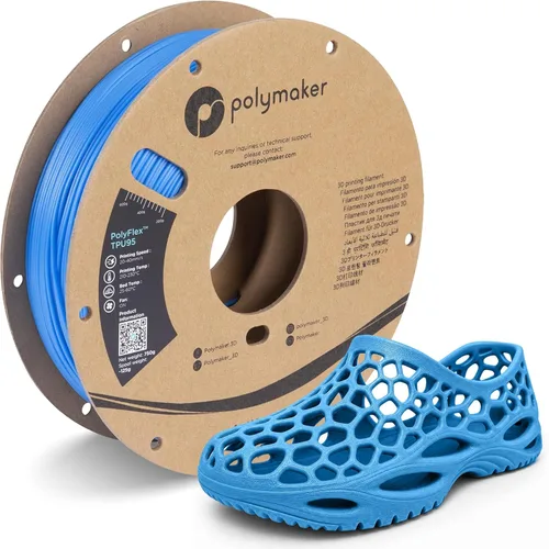 Miniatura 5 de Filamento de TPU de Flujo Alto Polymaker 1.75mm Negro, Filamento Flexible Shore 95A 1.75mm 1kg - Filamento TPU para Impresión 3D PolyFlex TPU95-HF