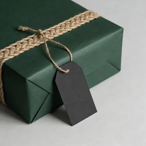 Miniatura 7 de 200 etiquetas de regalo de papel con 200 cuerdas de algodón negro, etiquetas colgantes en blanco para regalo de boda, vacaciones (negro)
