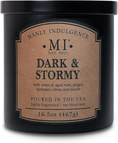 Miniatura 61 de Manly Indulgence Last Call - Velas perfumadas para hombres, 2 mechas, 16.5 onzas, cera de mezcla de soja premium, 60 horas de combustión, velas