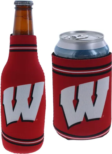 Miniatura 12 de College Team Color Logo Can & Bottle Holder Insulator Beverage Cooler Set
