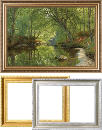 Miniatura 42 de DECORARTS - Impresiones de Giclee de Lirios de Agua de Claude Monet, Arte de Pared Enmarcado con Marco de Madera Maciza, Decoración de Jardín