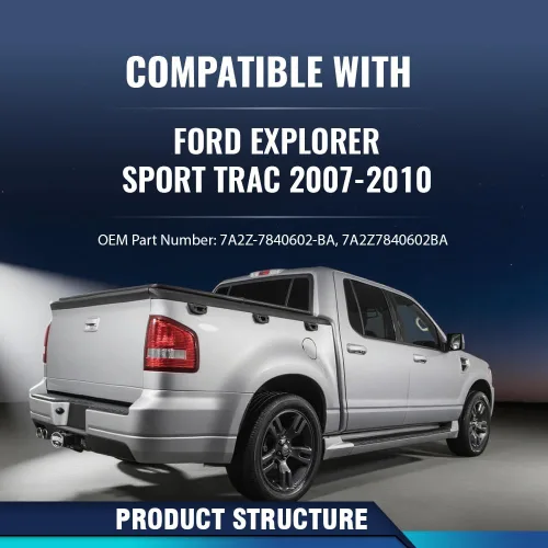 Miniatura 2 de PIT66 Tapa de moldeo para portón trasero, compatible con Ford Explorer Sport Trac 2007-2010, 7A2Z7840602BA, cubierta protectora superior para portón