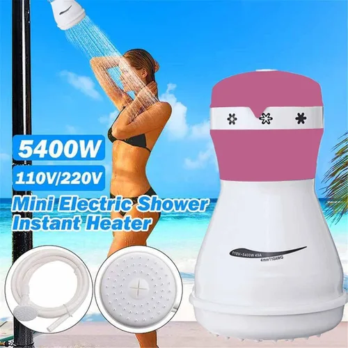 Miniatura 3 de Calentador de cabezal de ducha eléctrico de 5400 W, calentador de agua instantáneo, ducha eléctrica, 110 V, calentador de agua sin tanque, eléctrico