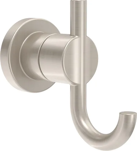 Delta Nicoli (1 unidad) Ganchos para toallas SpotShield níquel cepillado doble ganchos de baño montaje en pared para batas y toallas, soporte para