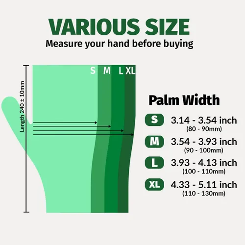 Miniatura 6 de GORILLA SUPPLY Disposable Heavy Duty Vinyl Gloves Latex & Powder Free, BPA Free Food Safe, 100, 300, 1000, S, M, L, XL