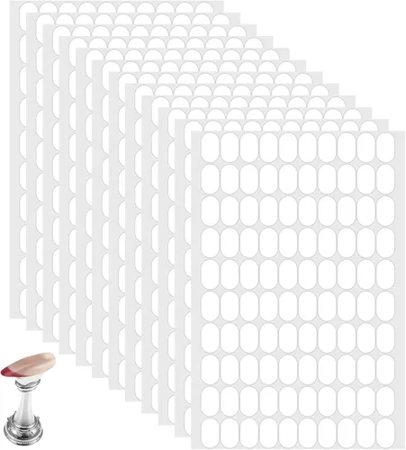 1200 calcomanías adhesivas de doble cara para uñas, soporte de uñas transparentes, pestañas adhesivas sin rastro, calcomanías para decoración de