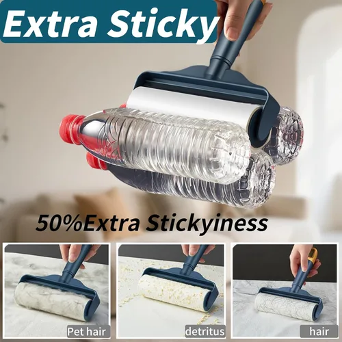 Miniatura 5 de Recambios de rodillo de pelusa grande para pelo de mascotas de 6.3 pulgadas, 360 hojas, suplemento extra adhesivo para eliminación de pelo de gatos