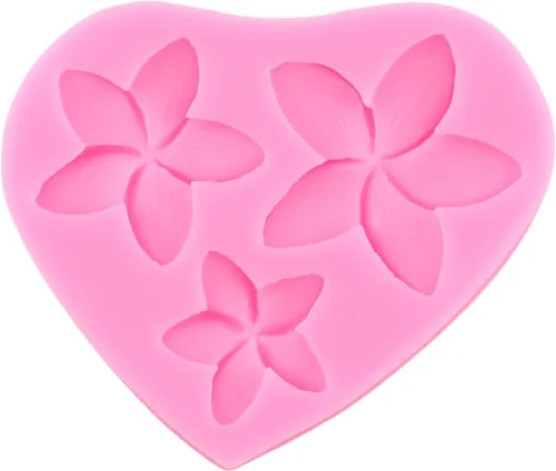 Miniatura 6 de ZiXiang Frangipani Plumeria - Molde de silicona floral de hibisco para fondant de flores de hibisco para decoración de cupcakes, decoración