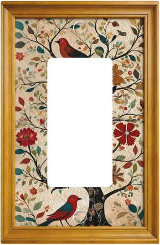 Miniatura 136 de Decorativo Arte Interruptor de Luz Cubiertas de Pintura al óleo Estilo Flores Placa de Pared de Interruptor de Interruptor Decorativo Placa