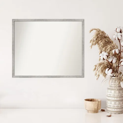 Miniatura 213 de Amanti Art Espejo de baño blanco para sobre el fregadero, 32 x 45 pulgadas, espejo de tocador rectangular blanco esbelto, marco de madera moderno