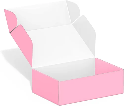 Miniatura 11 de Paquete de 50 cajas de envío pequeñas de cartón, cajas de estraza, cajas de regalo (4 x 6 x 2 pulgadas, color blanco)