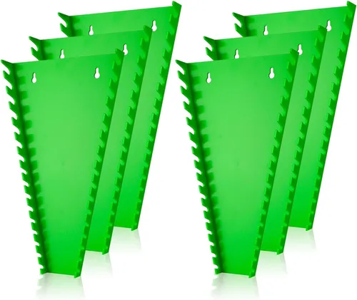 Miniatura 14 de ALOANES Organizador de llaves de plástico ABS de 32 ranuras, organizador de llaves colgantes estándar para caja de herramientas y pared, compatible