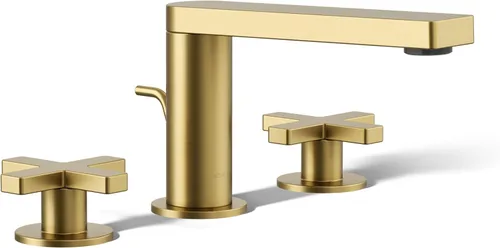Miniatura 18 de Kohler 73060-3-CP Composed Grifo de lavabo de baño con asas cruzadas, 1.2 gpm, cromo pulido
