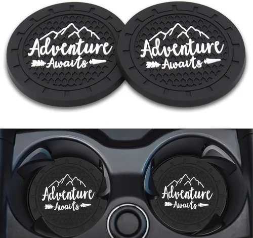 Miniatura 6 de Portavasos para automóvil, inserto de portavasos de silicona, portavasos antideslizantes universales, accesorios para el interior del automóvil