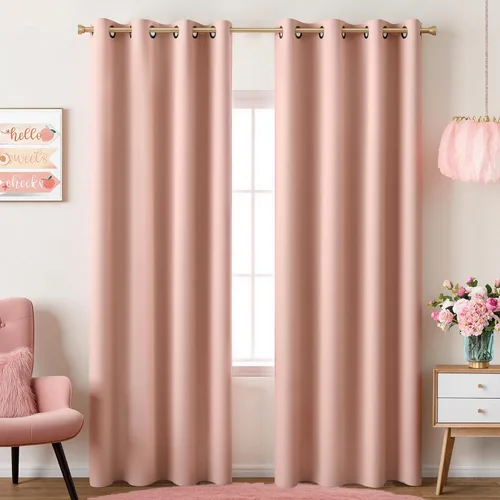 Miniatura 60 de Cortinas opacas de 72 pulgadas extra anchas para dormitorio, puerta corrediza de vidrio y patio, 2 paneles con ojales para oscurecer ventana grande