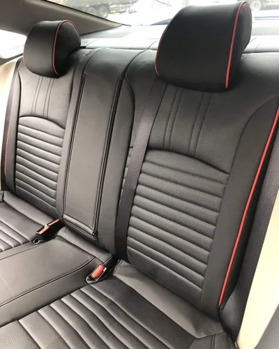 Miniatura 29 de EKR - Fundas de asiento de automóvil a la medida para Honda Civic Sedan, Sport, LX - Cuero sintético (negro)