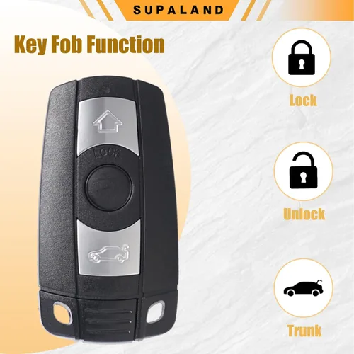Miniatura 6 de SUPALAND Llavero de entrada sin llave compatible con BMW 1 3 5 Series 325i, 328i, 330i, 335i, 525i, 528i, 530i, 535i, 550i, M3, X1, X4 y más 2007