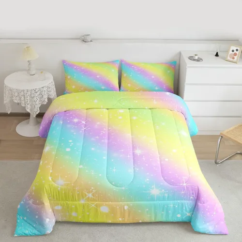 Miniatura 10 de Feelyou Juego de edredón de panda de dibujos animados para niños, edredón de animales lindos para niños y niñas, juego de ropa de cama kawaii panda