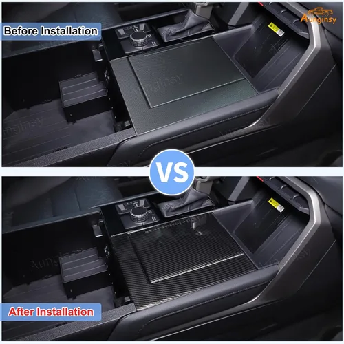 Miniatura 2 de Aunginsy Cubierta de panel para portavasos de consola central de automóvil, compatible con Toyota Tundra/Sequoia 2022-2026, soporte de taza de agua