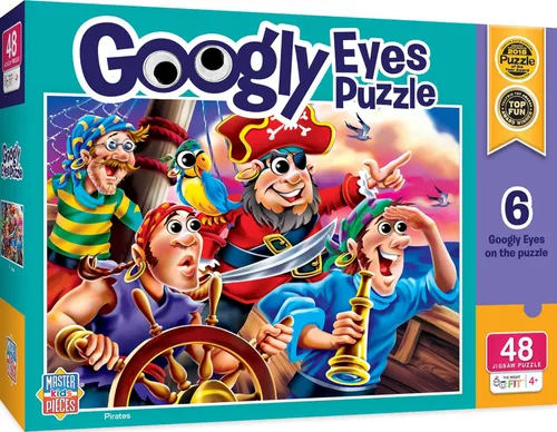 Miniatura 14 de MasterPieces – Rompecabezas de 48 piezas para niños de 4+ años, animales del bosque con ojos googly, juego educativo y divertido, idea de regalo