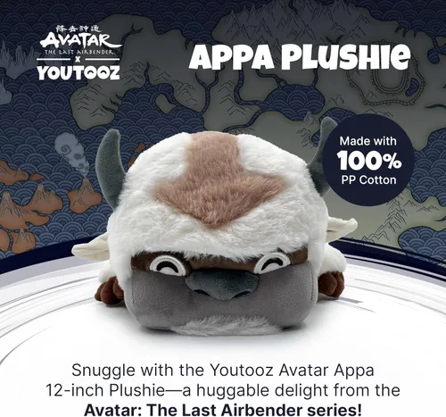 Miniatura 2 de Youtooz Muñeco de felpa de 30 cm de Appa de Avatar El último maestro del aire - Suave 100% algodón rellenable coleccionable