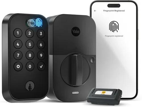Miniatura 22 de Yale Assure Lock 2 Touch Deadbolt, cerradura de entrada de bronce aceitado con teclado digital táctil y escáner de huellas dactilares con llave