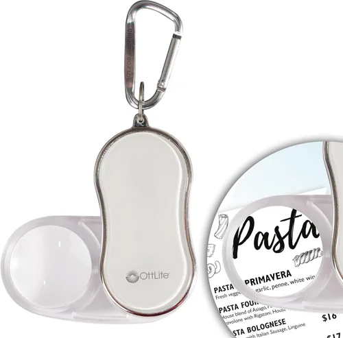 Miniatura 8 de Lupa LED de bolsillo con clip de mosquetón, negro, venta al por menor
