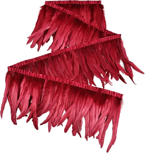 Miniatura 15 de THARAHT 50 piezas de plumas de cola de gallo, naturales, de 12 a 14 pulgadas (30-35 cm) para manualidades, bodas, atado de moscas, plumas para Rosa