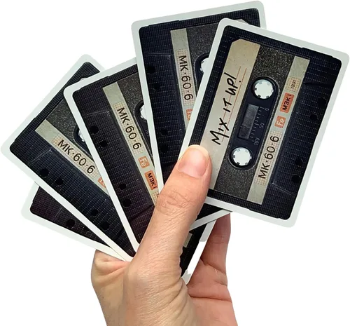 Miniatura 3 de ¡Mix It Up! Cassette Mixtape Juego de cartas Retro Deck Game Night para el amante de la música, cinta mix, gran regalo