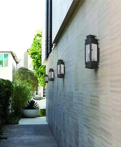 Miniatura 2 de Livex Lighting 2013-07 Princeton - Linterna de pared para exteriores, bronce, 14 "x 5.5" x 14