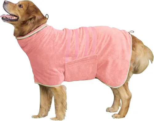 Miniatura 11 de Abrigo de Secado para Perros - Toalla de Baño para Perros de Secado Rápido - Bata de Baño para Mascotas de Microfibra Super Absorbente, Abrigo