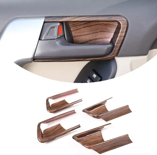 Miniatura 8 de Cubierta de cuenco de puerta interior de automóvil ABS 4PS para Toyot@Land Cruiser Prado FJ150 150 2014 2015 2016 2017 2018 Accesorios interiores