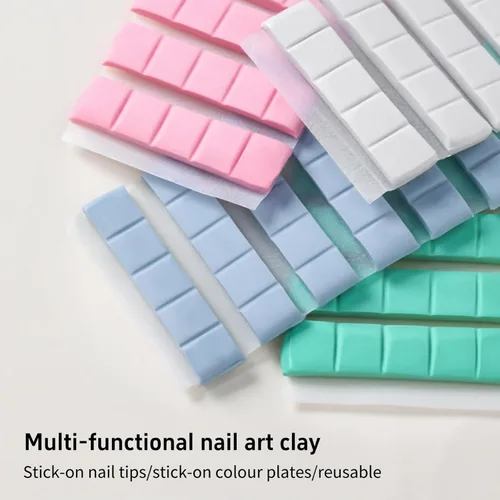 Miniatura 6 de Arcilla reutilizable para arte de uñas, arcilla adhesiva para uñas, puntas de uñas postizas profesionales, herramienta de manicura adhesiva