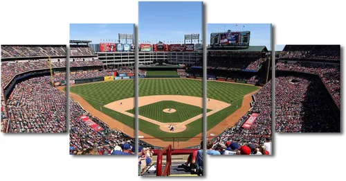 Miniatura 98 de Arte para pared, lienzo para estadio deportivo, arte para pared, diseño de campo de Wrigley en Chicago, pinturas de Chicago, impresiones sobre