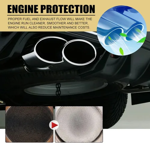 Miniatura 3 de 12 unids auto convertidor catalítico limpiador motor Booster Up Cleaner sistema de combustible aditivo escape depósitos de carbono eliminación
