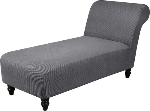 Miniatura 14 de Funda elástica para tumbona, funda para silla sin brazos para sala de estar y dormitorio, tela jacquard suave, lavable a máquina para protector