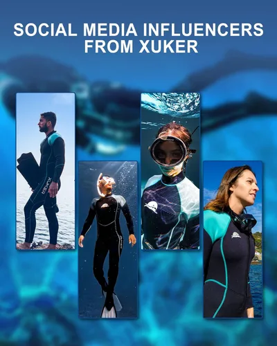 Miniatura 6 de XUKER Women Men Wetsuit 2mm 3mm, Neoprene Wet Suits Front/Back Zip in Cold Water Full Body Dive Suit for Water Sports