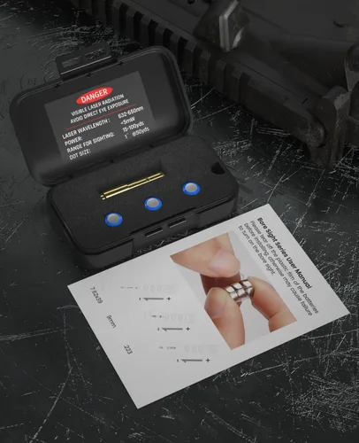 Miniatura 7 de Feyachi Láser de avistamiento de calibre .223 0.219 in/0.354 in Red Dot Laser Boresighter para pistola pistola con interruptor de cola incluido Latón