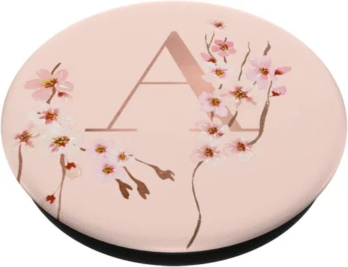 Miniatura 2 de Cherry Blossom - Soporte para teléfonos y tabletas, diseño de flor japonesa, Negro