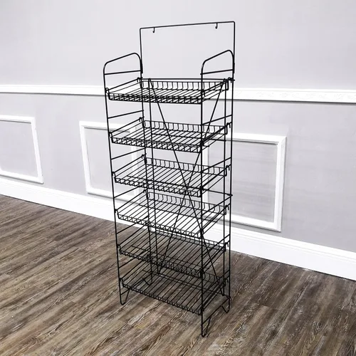 Miniatura 4 de FixtureDisplays® Pantalla de alambre para papas fritas, aperitivos, cajas de alimentos envasados, frascos, latas, bebidas, camisetas de cerveza