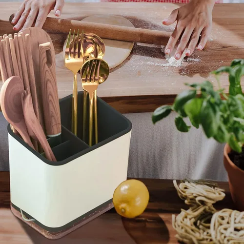 Miniatura 5 de Organizador para Utensilios de Cocina, Escurridor de Cubiertos, Organizador para Fregadero, Soporte para Palillos, Soporte para Cuchara, Escurridor