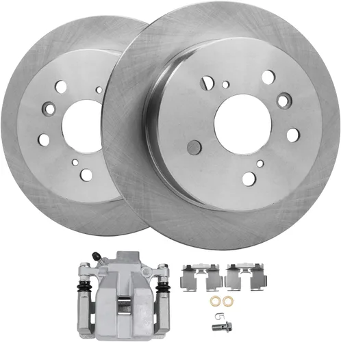 Miniatura 19 de Detroit Axle - Kit de freno delantero para Dodge Ram 1500 2009-2018 Durango Chrysler Aspen 2009-2018 Rotores de freno de disco Pinza con soporte