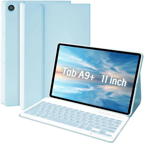 Miniatura 11 de MMK Funda para Galaxy Tab A11 con teclado (11 pulgadas 2025, SM-X230, SM-X236B), compatible con Galaxy Tab A9 Plus funda con teclado