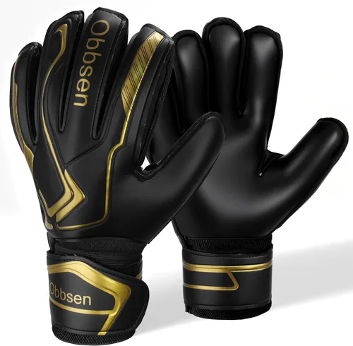 Miniatura 7 de Guantes de portero de fútbol con espinas para los dedos, guantes de portero de fútbol para niños, jóvenes y adultos, agarre fuerte antideslizante