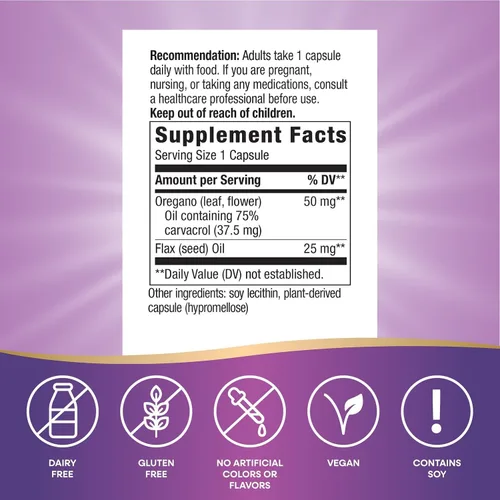 Miniatura 2 de Nature's Way Mezcla de aceite de orégano premium, apoyo inmunológico*, vegano, 60 cápsulas
