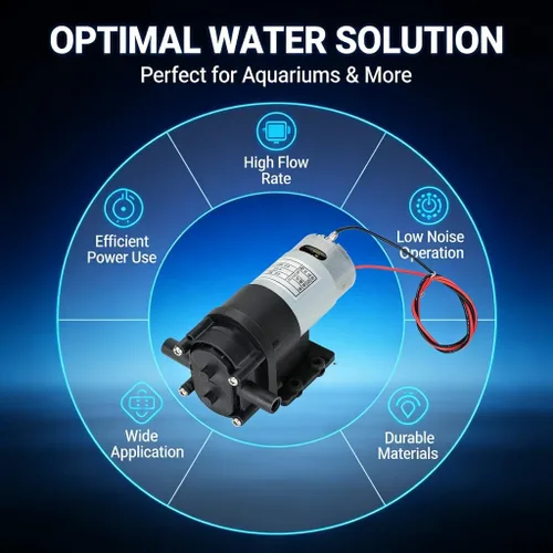 Miniatura 5 de Bomba de agua para pecera con motor cepillado DC 24 V, plásticos de ingeniería duraderos para fuente y sistema de circulación solar, alta presión