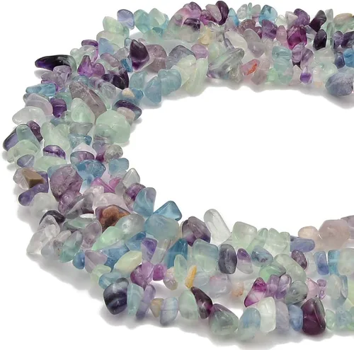 Miniatura 8 de PLTbeads Kit de pulseras de cintura de piedras preciosas curativas natrales de 0.197-0.315 in, diseño de piedras irregulares, fabricación de joyas