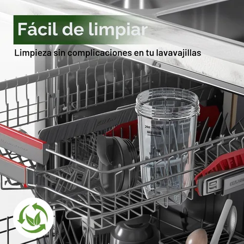 Miniatura 8 de Vasos de licuadora de repuesto para Ninja, vasos de licuadora Ninja de 24 onzas con tapas para llevar compatibles con Ninja BN401, BL450, BL456