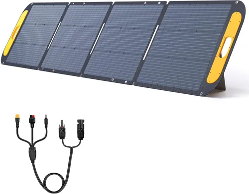 Miniatura 11 de VTOMAN Panel solar portátil para generador solar, cargador solar plegable de 110 W 19 V con 23% de eficiencia, IP67 impermeable y diseño de soportes